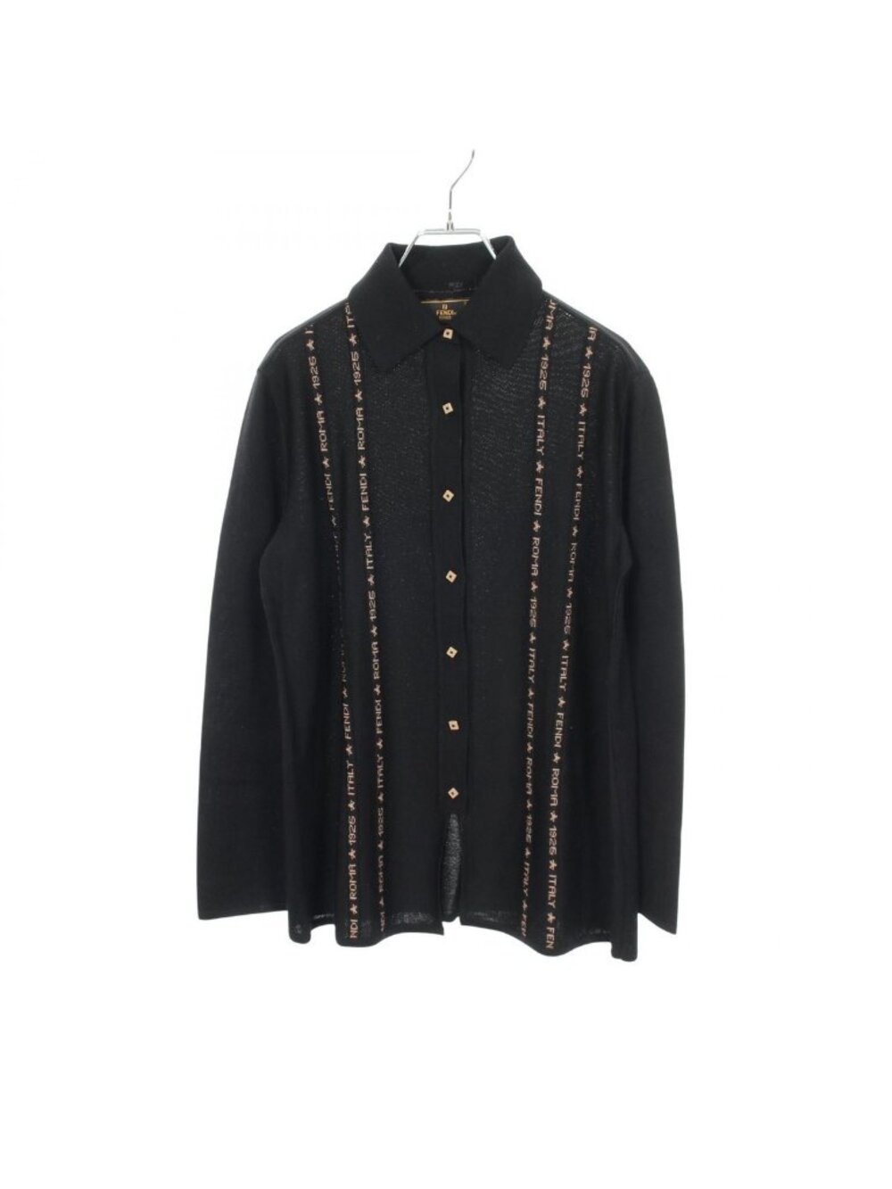 Fendi Cardigan Wool Black 40